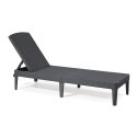 Leżak ogrodowy regulowany Jaipur Sun Lounger grafitowy