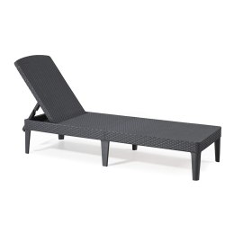 Leżak ogrodowy regulowany Jaipur Sun Lounger grafitowy