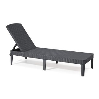 Leżak ogrodowy regulowany Jaipur Sun Lounger grafitowy
