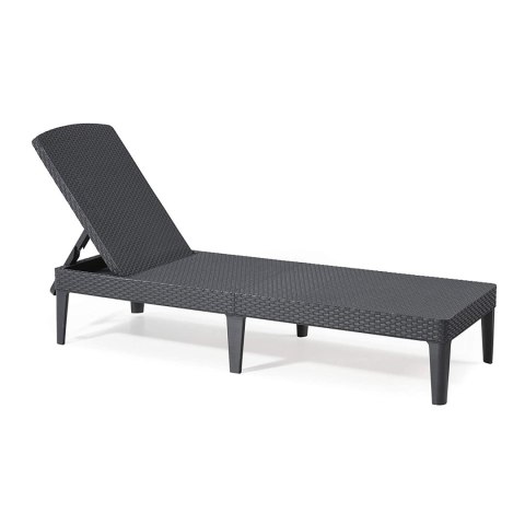 Leżak ogrodowy regulowany Jaipur Sun Lounger grafitowy Leżak ogrodowy regulowany Jaipur Sun Lounger grafitowy