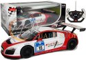 Auto R/C Audi R8 LMS Rastar 1:14 Biało-Czerwone