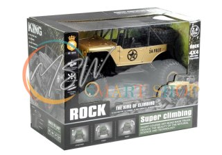 Auto Zdalnie Sterowane Jeep R/C 1:18 Złoty