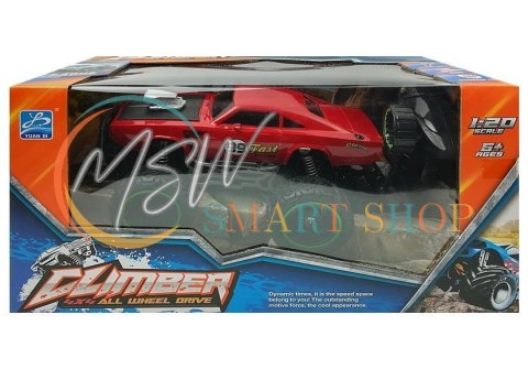 Auto Zdalnie Sterowane R/C 6.5 km/h Wysokie Koła Czerwone Auto Zdalnie Sterowane R/C 6.5 km/h Wysokie Koła Czerwone