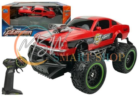 Auto Zdalnie Sterowane R/C 6.5 km/h Wysokie Koła Czerwone Auto Zdalnie Sterowane R/C 6.5 km/h Wysokie Koła Czerwone