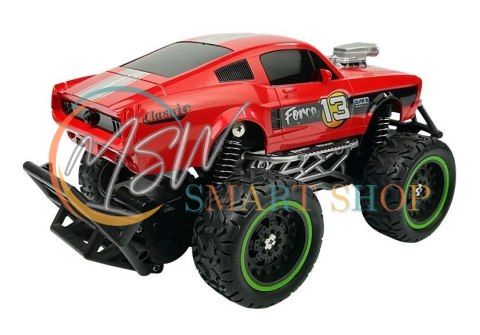 Auto Zdalnie Sterowane R/C 6.5 km/h Wysokie Koła Czerwone Auto Zdalnie Sterowane R/C 6.5 km/h Wysokie Koła Czerwone