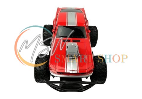 Auto Zdalnie Sterowane R/C 6.5 km/h Wysokie Koła Czerwone Auto Zdalnie Sterowane R/C 6.5 km/h Wysokie Koła Czerwone