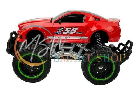 Auto Zdalnie Sterowane R/C 6.5 km/h Wysokie Koła Czerwone Auto Zdalnie Sterowane R/C 6.5 km/h Wysokie Koła Czerwone