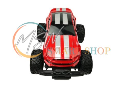 Auto Zdalnie Sterowane R/C 6.5 km/h Wysokie Koła Czerwone Auto Zdalnie Sterowane R/C 6.5 km/h Wysokie Koła Czerwone