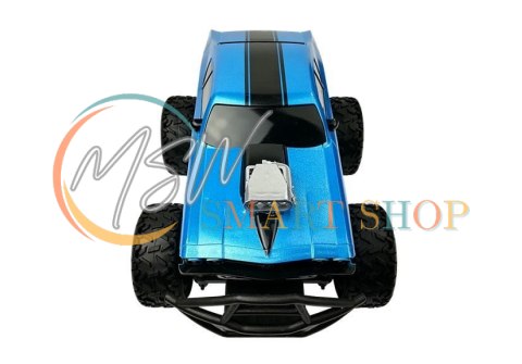 Auto Zdalnie Sterowane R/C 6.5 km/h Wysokie Koła Niebieskie Auto Zdalnie Sterowane R/C 6.5 km/h Wysokie Koła Niebieskie