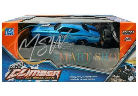 Auto Zdalnie Sterowane R/C 6.5 km/h Wysokie Koła Niebieskie Auto Zdalnie Sterowane R/C 6.5 km/h Wysokie Koła Niebieskie