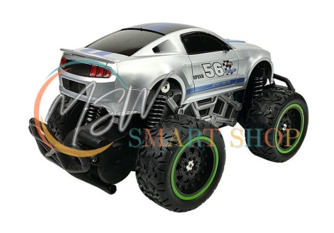 Auto Zdalnie Sterowane R/C 6.5 km/h Wysokie Koła Srebrne Auto Zdalnie Sterowane R/C 6.5 km/h Wysokie Koła Srebrne