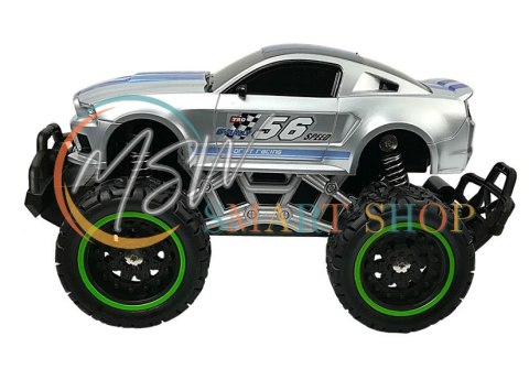 Auto Zdalnie Sterowane R/C 6.5 km/h Wysokie Koła Srebrne Auto Zdalnie Sterowane R/C 6.5 km/h Wysokie Koła Srebrne