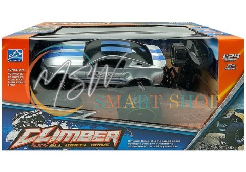 Auto Zdalnie Sterowane R/C 6.5 km/h Wysokie Koła Srebrne Auto Zdalnie Sterowane R/C 6.5 km/h Wysokie Koła Srebrne