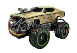 Auto Zdalnie Sterowane R/C 6.5 km/h Wysokie Koła Złoty