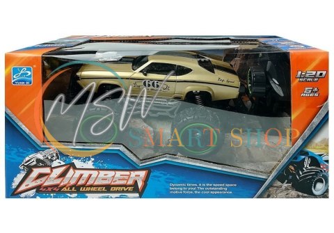 Auto Zdalnie Sterowane R/C 6.5 km/h Wysokie Koła Złoty Auto Zdalnie Sterowane R/C 6.5 km/h Wysokie Koła Złoty