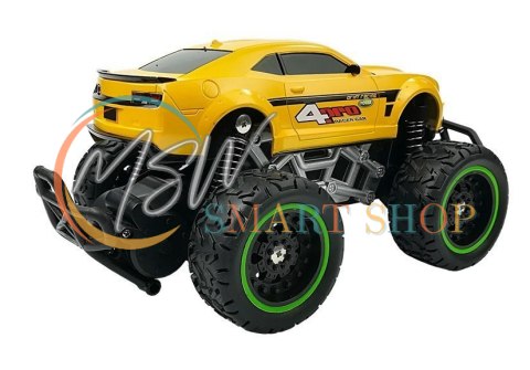 Auto Zdalnie Sterowane R/C 6.5 km/h Wysokie Koła Żółte Auto Zdalnie Sterowane R/C 6.5 km/h Wysokie Koła Żółte
