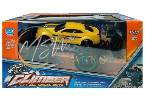 Auto Zdalnie Sterowane R/C 6.5 km/h Wysokie Koła Żółte Auto Zdalnie Sterowane R/C 6.5 km/h Wysokie Koła Żółte