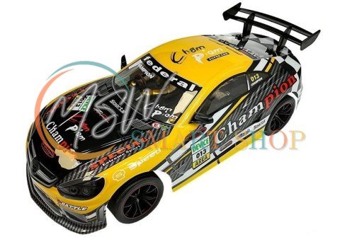 Auto Zdalnie Sterowane Sportowe 2.4GHz Żółte Auto Zdalnie Sterowane Sportowe 2.4GHz Żółte