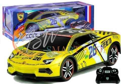Auto Zdalnie Sterowane Sportowe Pilot R/C Żółte Auto Zdalnie Sterowane Sportowe Pilot R/C Żółte