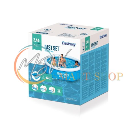 Basen Ogrodowy Rozporowy 2,44 x 61 cm Bestway 57448 Basen Ogrodowy Rozporowy 2,44 x 61 cm Bestway 57448