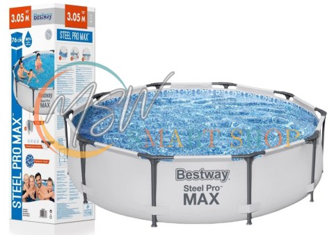Basen Ogrodowy Stelażowy 305 x 76 cm Bestway 56406 Basen Ogrodowy Stelażowy 305 x 76 cm Bestway 56406