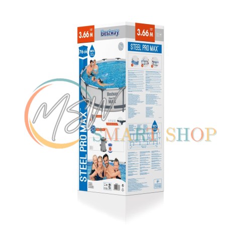 Basen Stelażowy 366 x 76 cm Bestway 56416 Basen Stelażowy 366 x 76 cm Bestway 56416