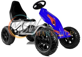 Gokart na Pedały B012 Pompowane Koła Niebieski