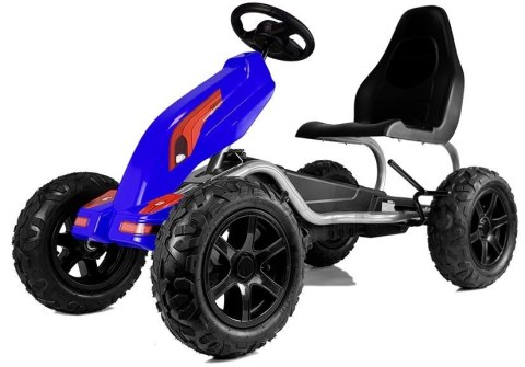 Gokart na Pedały B012 Pompowane Koła Niebieski Gokart na Pedały B012 Pompowane Koła Niebieski