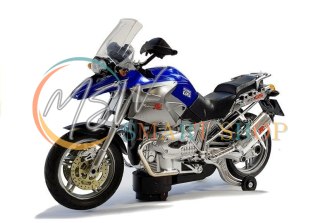 Motocykl Na Baterie ze Światłami i Muzyką Niebieski