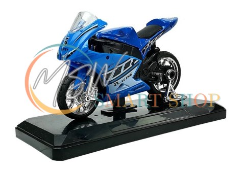 Sportowy Motocykl z Dźwiękami 1:18 4 Kolory