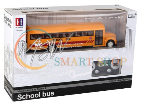 Żółty Autobus Szkolny Zdalnie Sterowany R/C Otwierane Drzwi