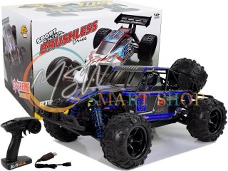 Auto Terenowe Buggy Zdalnie Sterowane 1:18 Niebieskie ENOZE 9303E 45 km/h
