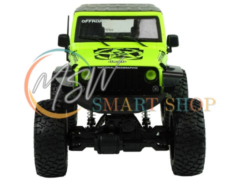 Auto Terenowe Rock Crawler 2.4 GHz Zielone Amortyzatory 4x4