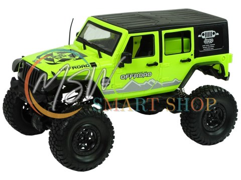 Auto Terenowe Rock Crawler 2.4 GHz Zielone Amortyzatory 4x4
