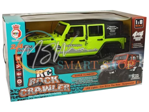 Auto Terenowe Rock Crawler 2.4 GHz Zielone Amortyzatory 4x4