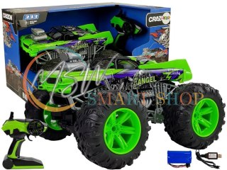 Auto Terenowe Zdalnie Sterowane 1:14 2.4G RC Zielone Duże Koła