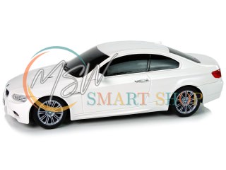 Auto Zdalnie Sterowane BMW M3 Białe Pilot Kierownica 1:18 Dźwięk Światła