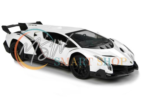 Auto Zdalnie Sterowane Lamborghini Veneno Biały Kierownica Dźwięk Światła Auto Zdalnie Sterowane Lamborghini Veneno Biały Kierownica Dźwięk Światła