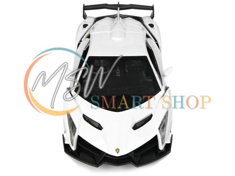 Auto Zdalnie Sterowane Lamborghini Veneno Biały Kierownica Dźwięk Światła Auto Zdalnie Sterowane Lamborghini Veneno Biały Kierownica Dźwięk Światła