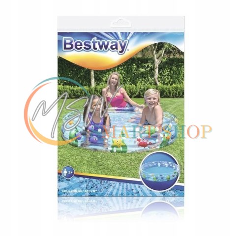 Basen Dmuchany Świat Morski Dla Dzieci 152 x 30 cm Bestway 51004 Basen Dmuchany Świat Morski Dla Dzieci 152 x 30 cm Bestway 51004