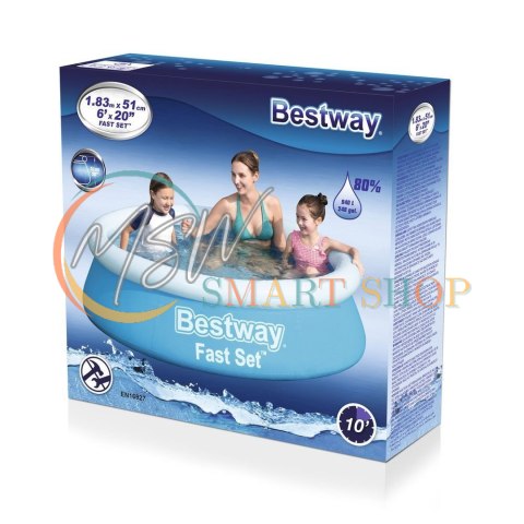 Basen ogrodowy rozporowy 183 x 51 cm Bestway 57392 Basen ogrodowy rozporowy 183 x 51 cm Bestway 57392