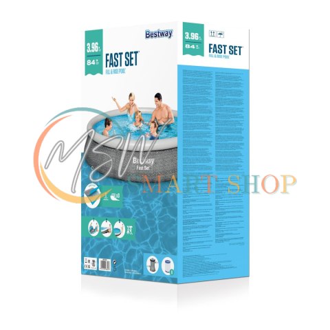 Basen ogrodowy rozporowy 396 x 84 cm Bestway 57376
