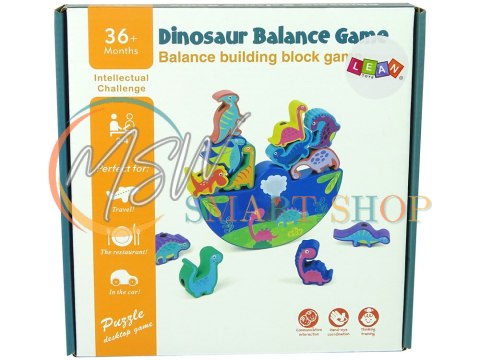 Drewniana Gra Dinosaur Balance Game Dinozaury Zręcznościowa Drewniana Gra Dinosaur Balance Game Dinozaury Zręcznościowa