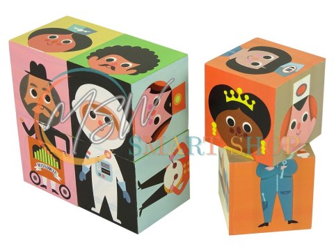 Drewniane Klocki Ułóż Postacie 6 Części Puzzle Kolorowe Drewniane Klocki Ułóż Postacie 6 Części Puzzle Kolorowe