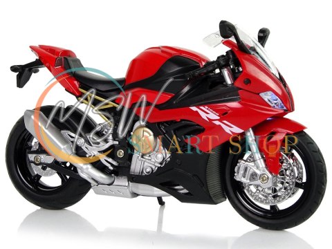 Motocykl Model BMW S1000RR Czerwony Dźwięki Światła Motocykl Model BMW S1000RR Czerwony Dźwięki Światła