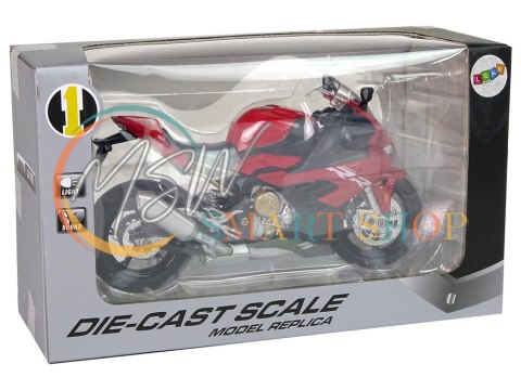 Motocykl Model BMW S1000RR Czerwony Dźwięki Światła Motocykl Model BMW S1000RR Czerwony Dźwięki Światła