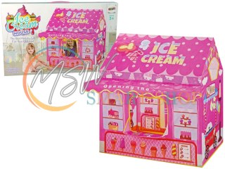 Namiot Księżniczki Ice Cream Lodziarnia dla Dzieci Różowy Światełka Gwiazdki