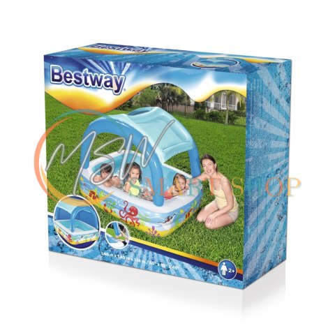 Basen Dmuchany Dla Dzieci Z Daszkiem 140 x 140 x 114 cm Bestway 52192