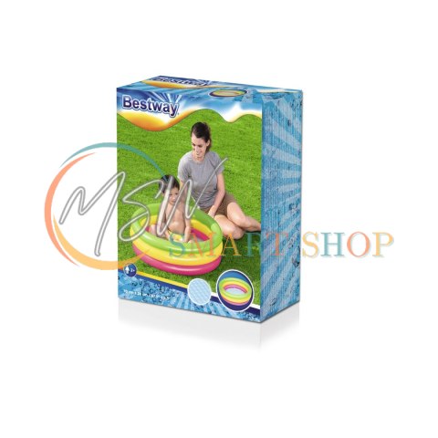 Dmuchany Basenik Tęczowy 70 cm x 24 cm Bestway 51128