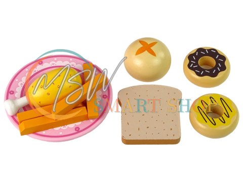 Drewniana Kuchenka Mikrofalowa Mikrofalówka Jedzenie Różowa Drewniana Kuchenka Mikrofalowa Mikrofalówka Jedzenie Różowa